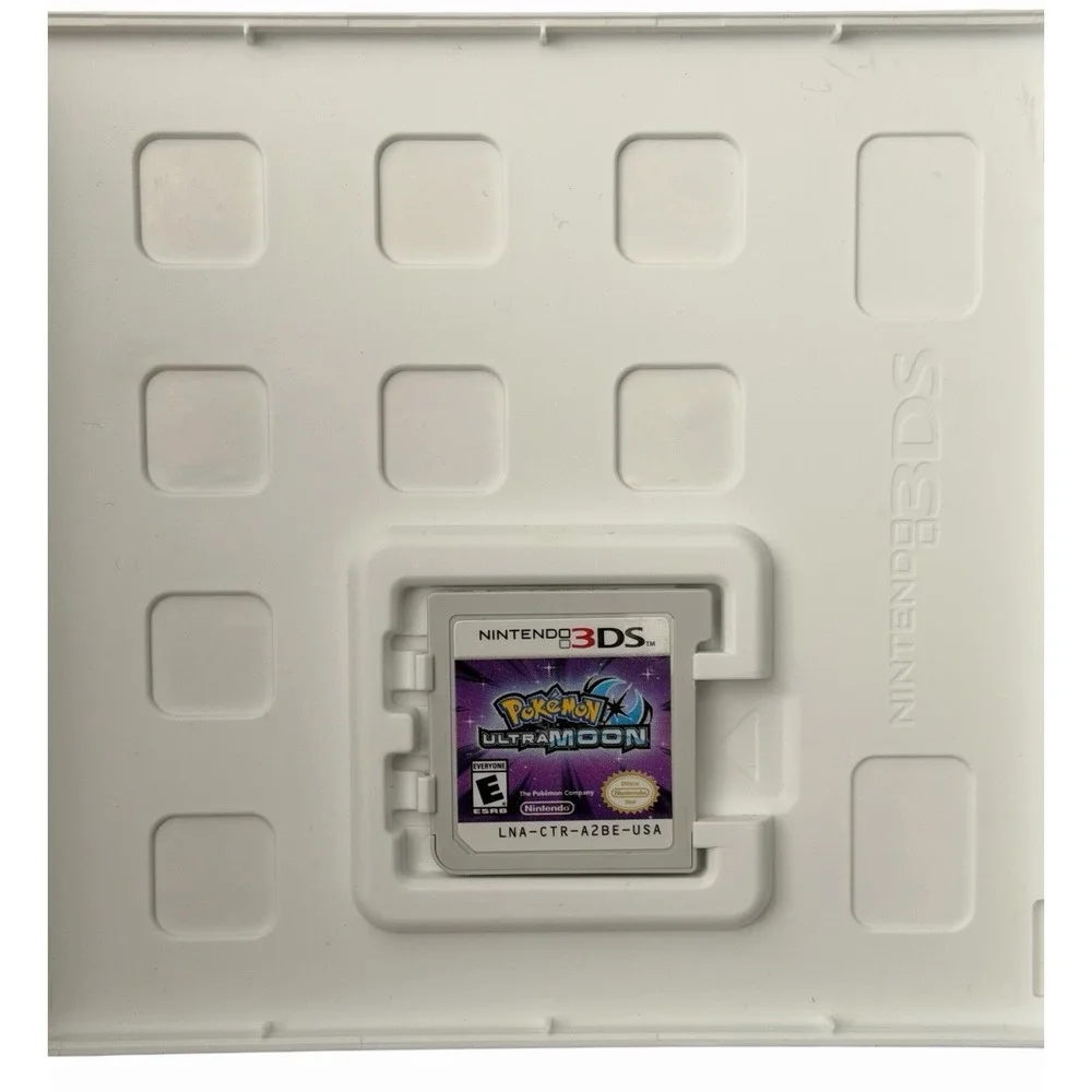 Pokemon Ultra Moon 2017 Nintendo 3DS Game Cartridge & Game Case